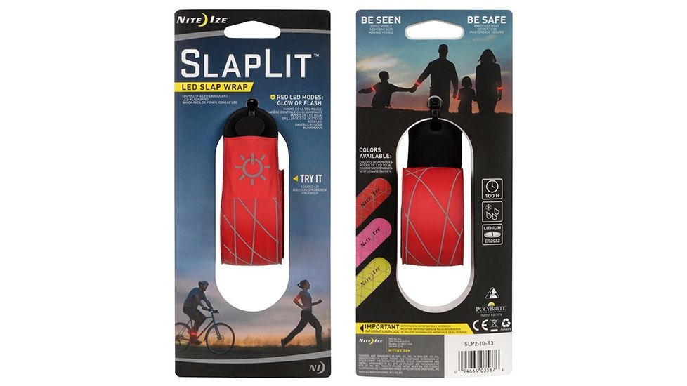 Nite Ize SlapLit LED Slap Wrap,Red SLP2-10-R3