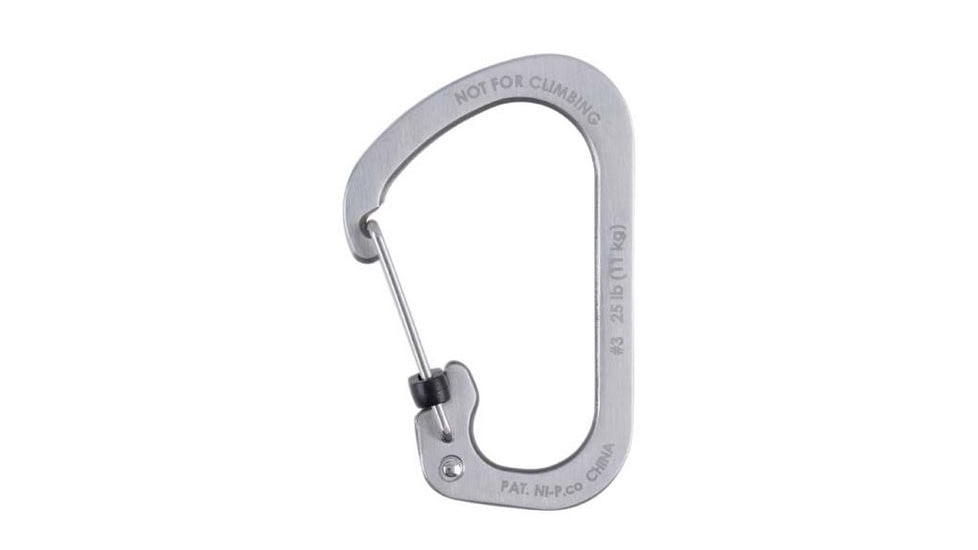 Nite Ize Small SlideLock Carabiner, Stainless CSL3-11-R6