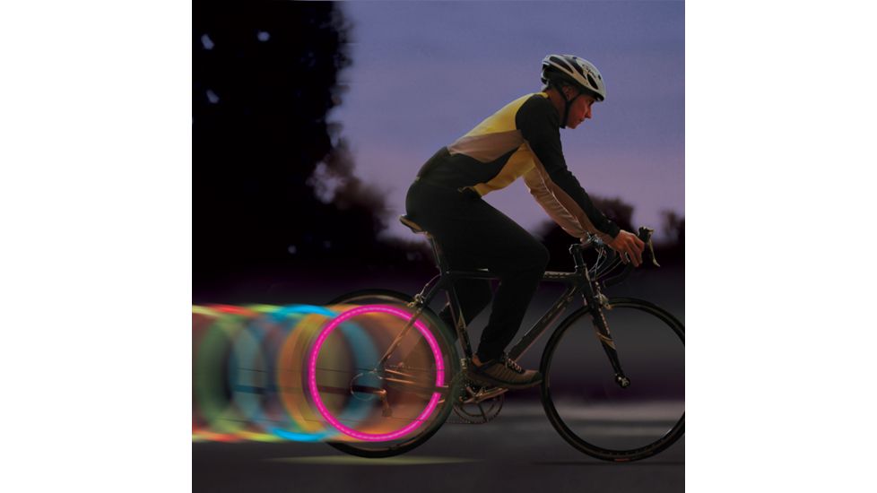 Nite Ize SpokeLit LED Bike Wheel Safety Light, Disco, Pack of 2, SKL-2PK-07