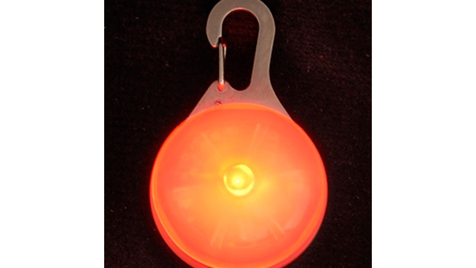 Nite Ize SpotLit LED Clip On Safety Light Orange Plastic/White SLG19-06-02