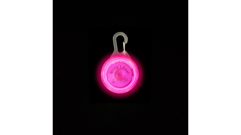 Nite Ize SpotLit LED Clip On Safety Light Pink Plastic/White SLG12-06-02
