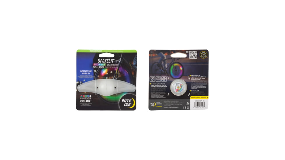 Nite Ize SpotLit Rechargeable Collar Light, Disc-O Tech, PSLGSR-07S-R6