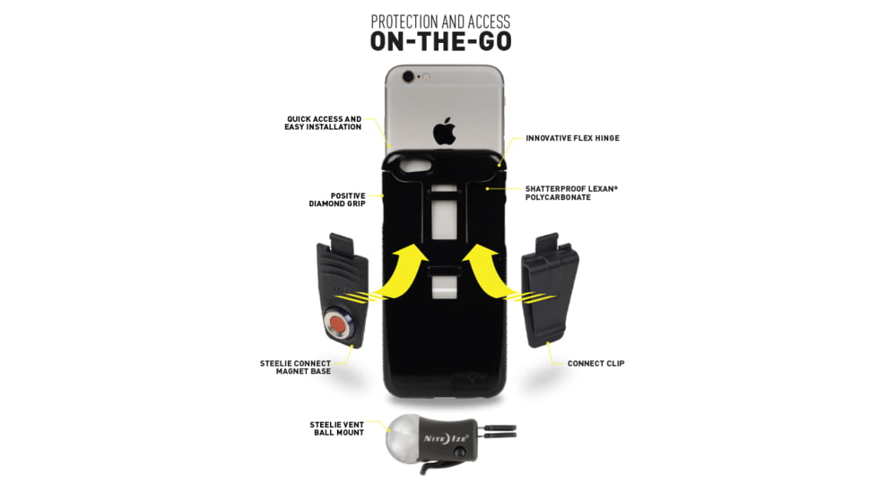 Nite Ize Connect Case for iPhone 6 Plus,Red CNTI6P-10-R8