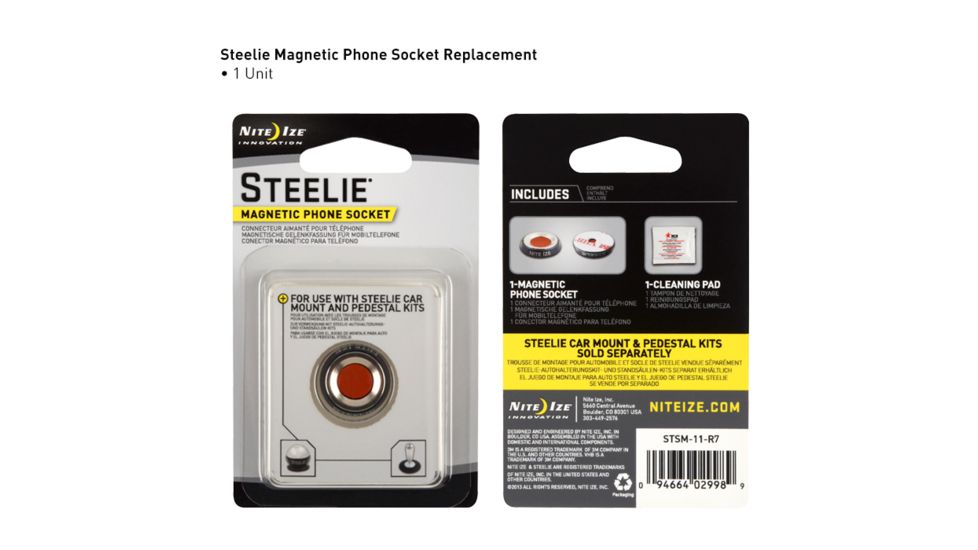 Nite Ize Steelie Magnetic Phone Socket STSM-11-R7