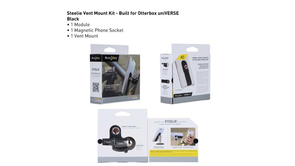 Nite Ize Steelie Replacement Adhesive Kit for Dash Mount and Phone Socket, Universal STUAR-01-R8