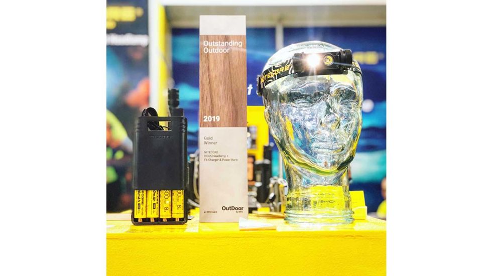 Nitecore HC65 1 x 18650/ 2 x CR123A/ 16340 CREE XM-L2 U2 LED Rechargeable Headlamp, 1000 Lumens, Black, HC65