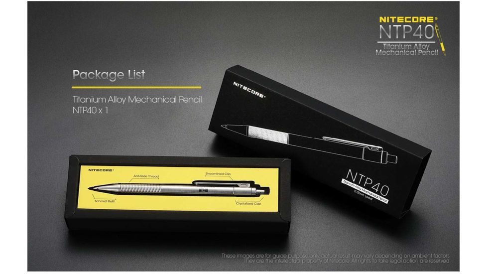 Nitecore Mechanical Pencil, Silver, NTP40