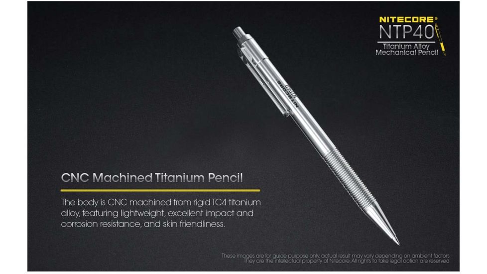 Nitecore Mechanical Pencil, Silver, NTP40