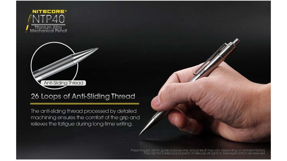 Nitecore Mechanical Pencil, Silver, NTP40