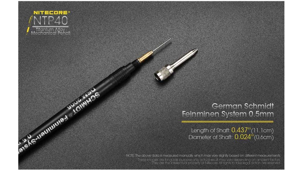 Nitecore Mechanical Pencil, Silver, NTP40