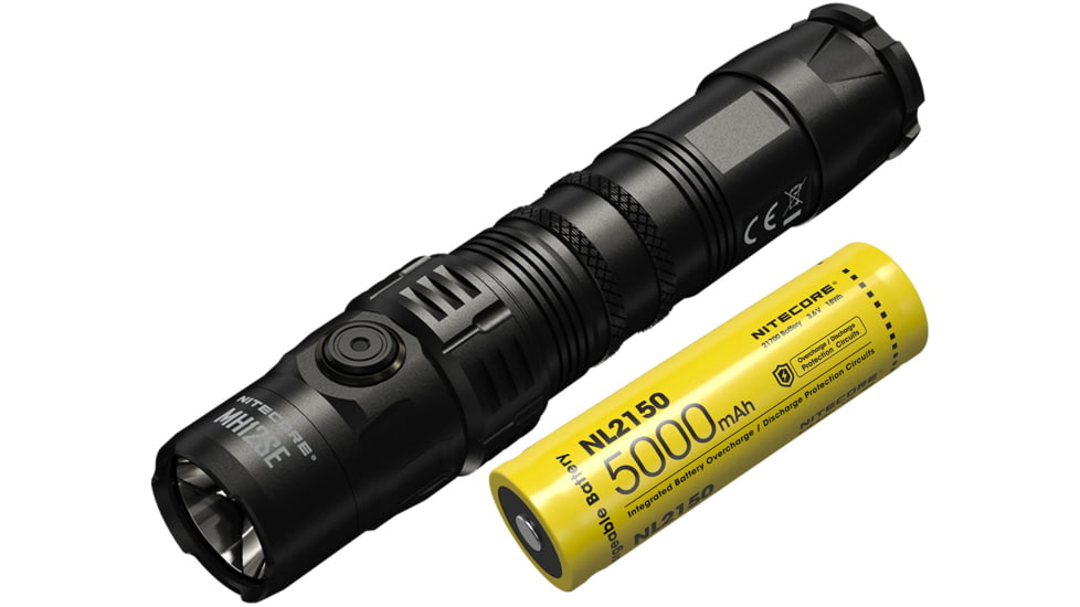 Nitecore MH12SE Rechargeable Flashlight, White LED, 1800 Lumen, USB-C, Black, FL-NITE-MH12SE