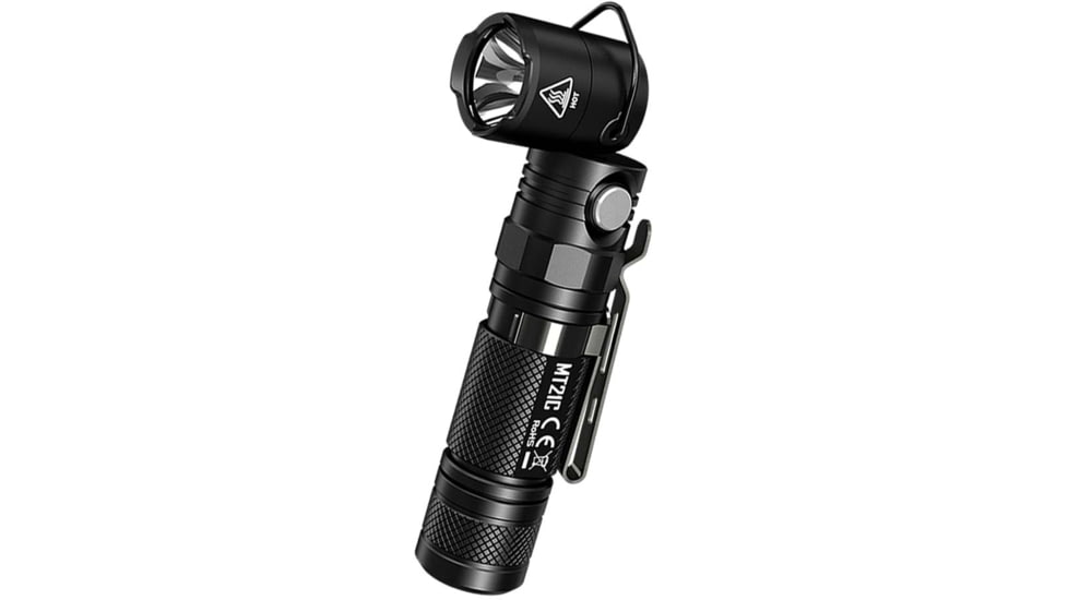 Nitecore MT21C 1000 Lumen Multifunctional 90 Degree Adjustable Right Angle Flashlight, Black, 6952506404537