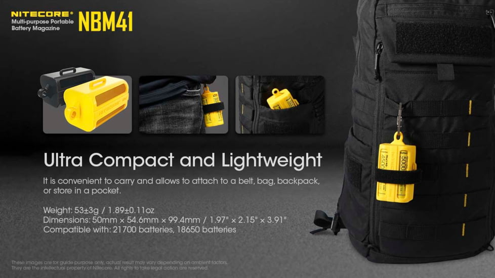 Nitecore NBM41 Battery Magazine, Black, 6952506495160