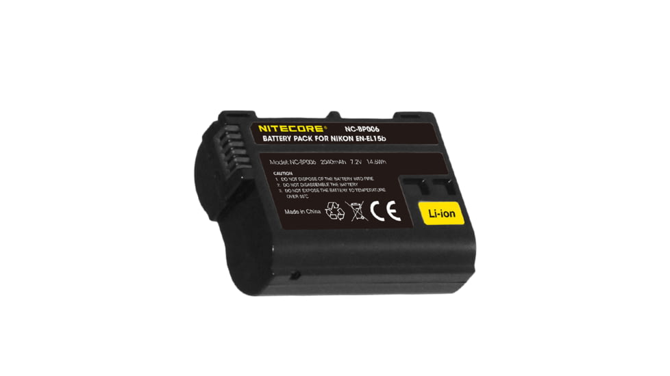 Nitecore NC-BP006 Camera Battery, Nikon EN-EL15B, Black, 6952506494576