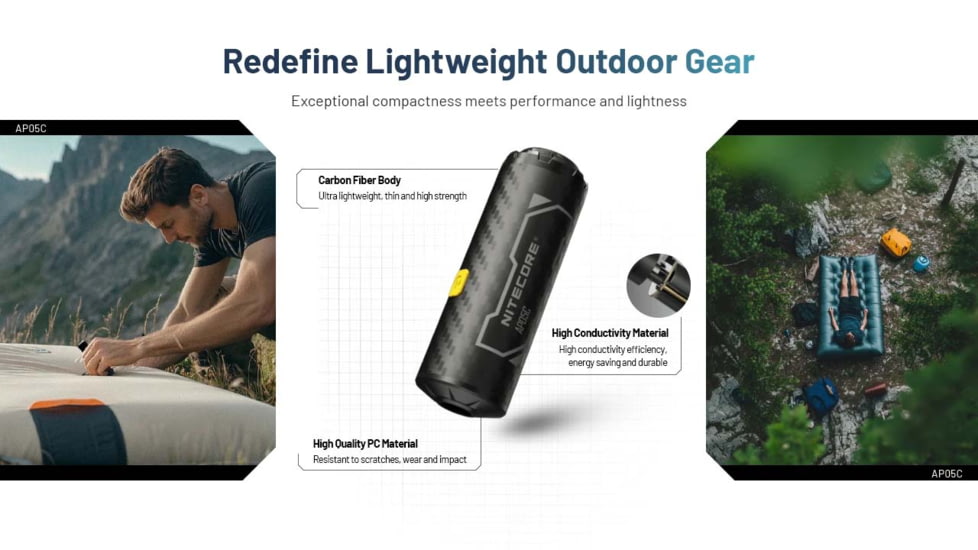 Nitecore AP05C Ultra Lightweight Air Pump