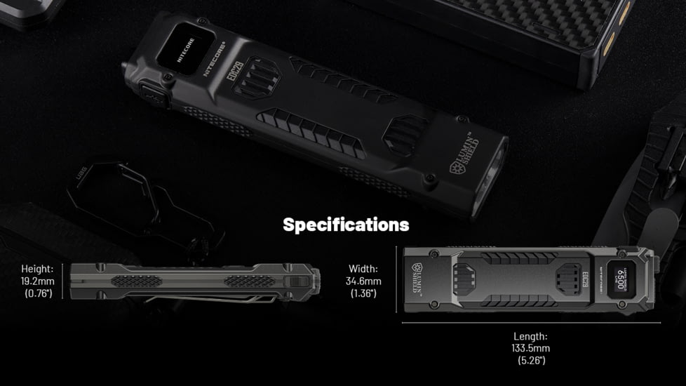 Nitecore EDC29 6500 Lumen 2500 Li-Ion USB-C Rechargeable LED Flat EDC Flashlight