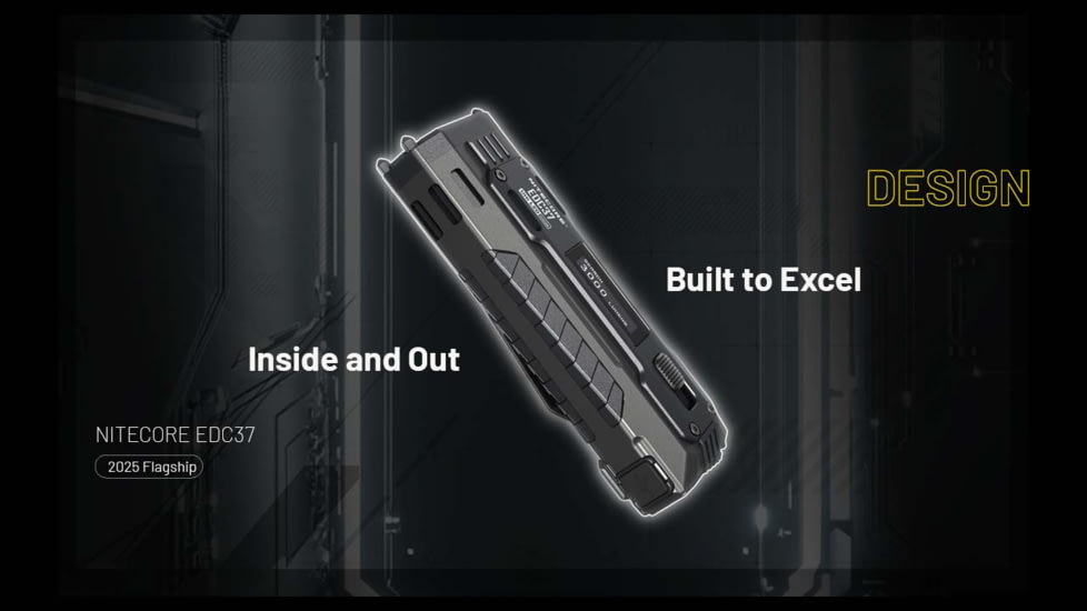 Nitecore EDC37 USB-C Rechargeable 8000 Lumens LED EDC Flashlight