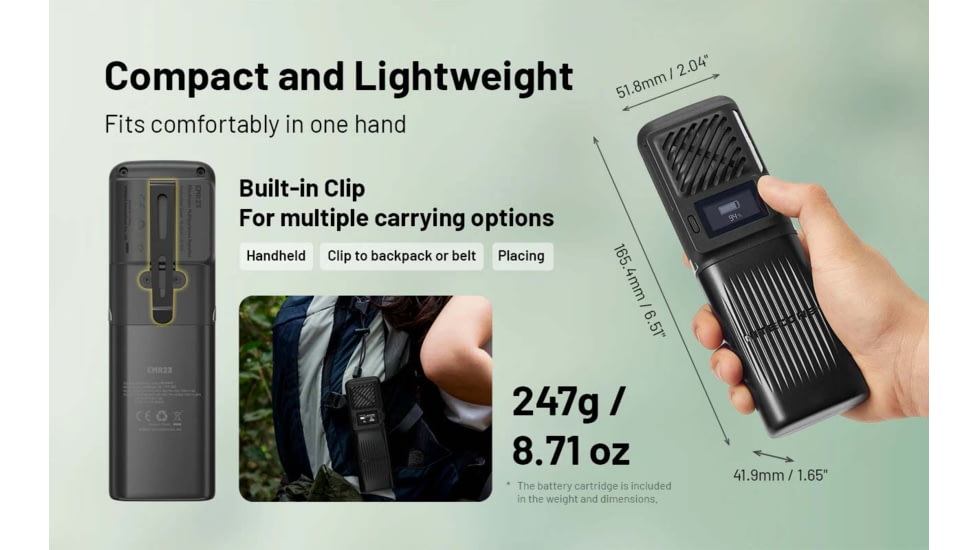 Nitecore EMR23 USB-C Rechargeable 2-in-1 Electronic Mosquito Repeller