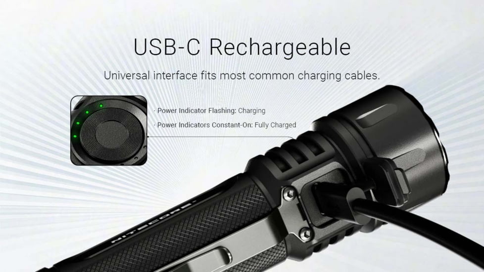 Nitecore EX7 USB-C Rechargeable 6000 Lumens LED Flashlight