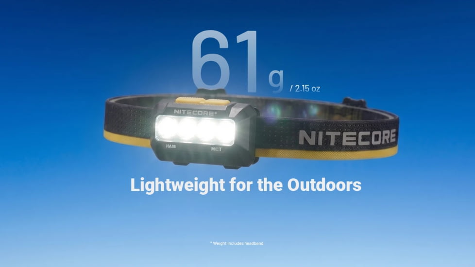 Nitecore HA19 600 Lumen MCT Multipurpose RGB AA Headlamp