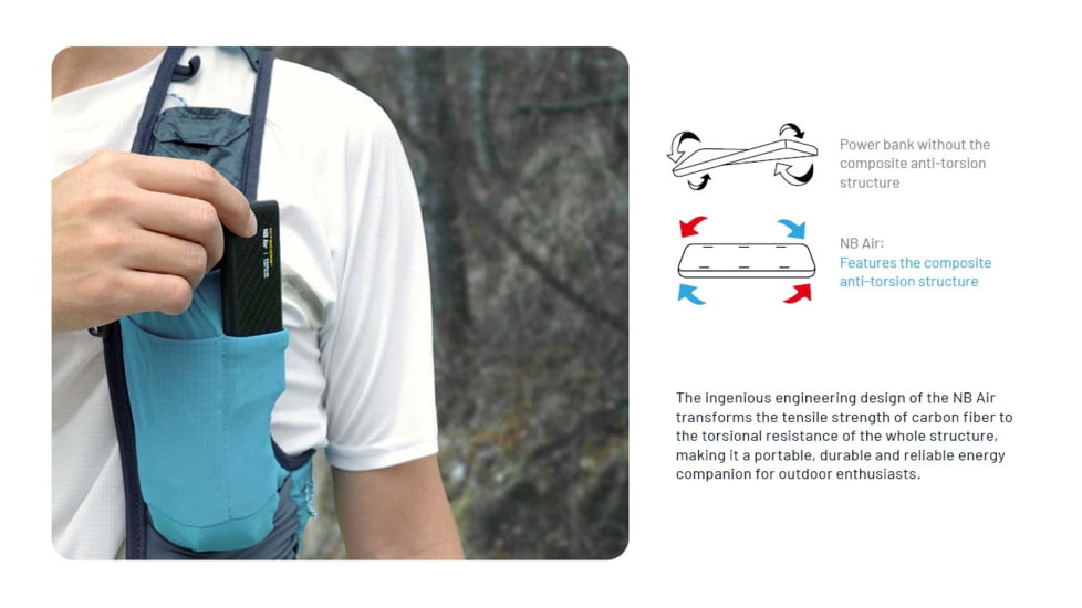 Nitecore NB Air 5000mAh Ultra Lightweight and Slim USB-C Power Bank