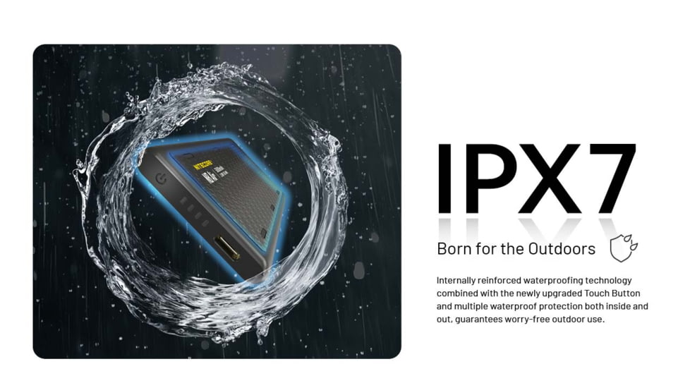 Nitecore NB Air 5000mAh Ultra Lightweight and Slim USB-C Power Bank