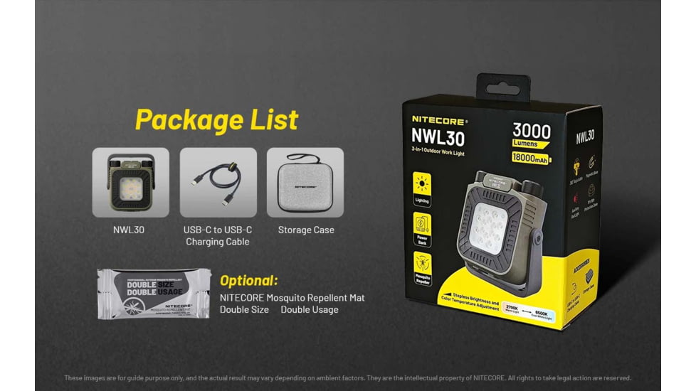 Nitecore NWL30 3-in-1 Outdoor Lantern with Mosquito Repeller and Power Bank Functions
