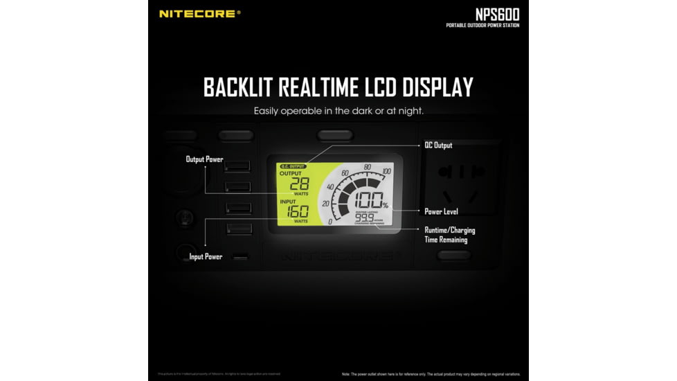 Nitecore NPS600 Power Station, Black, 6952506405800