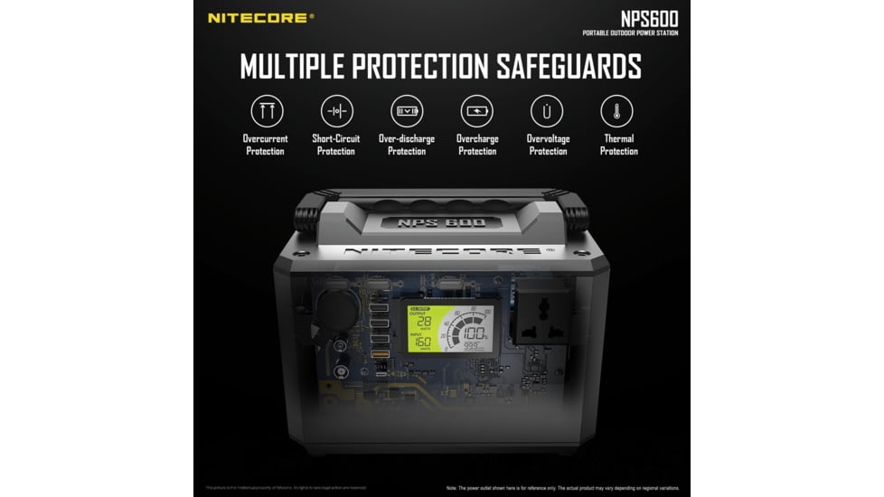 Nitecore NPS600 Power Station, Black, 6952506405800
