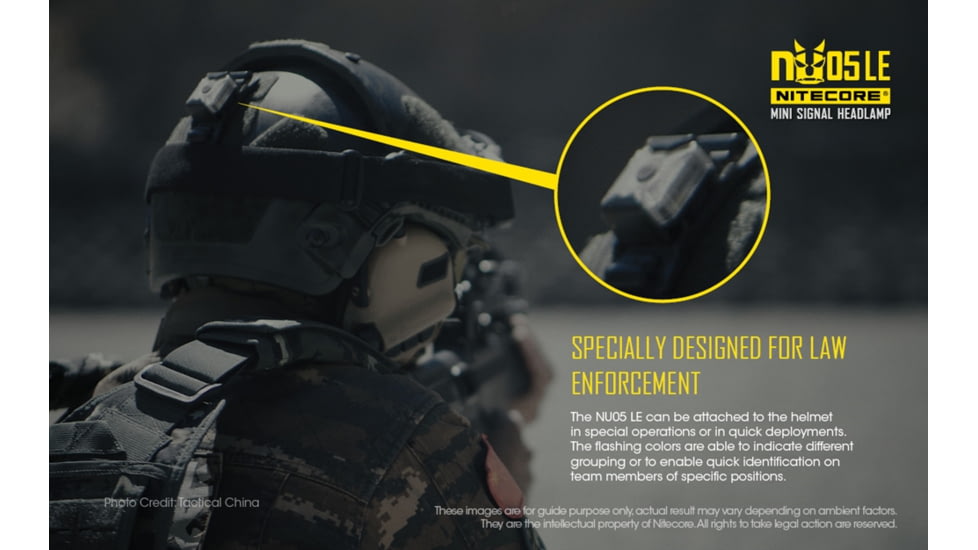 Nitecore NU05 LE White Blue Green Red Wearable USB Rechargeable Signal and Safety Light, Black, 6952506405121