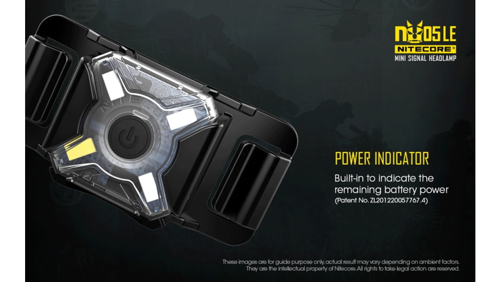 Nitecore NU05 LE White Blue Green Red Wearable USB Rechargeable Signal and Safety Light, Black, 6952506405121