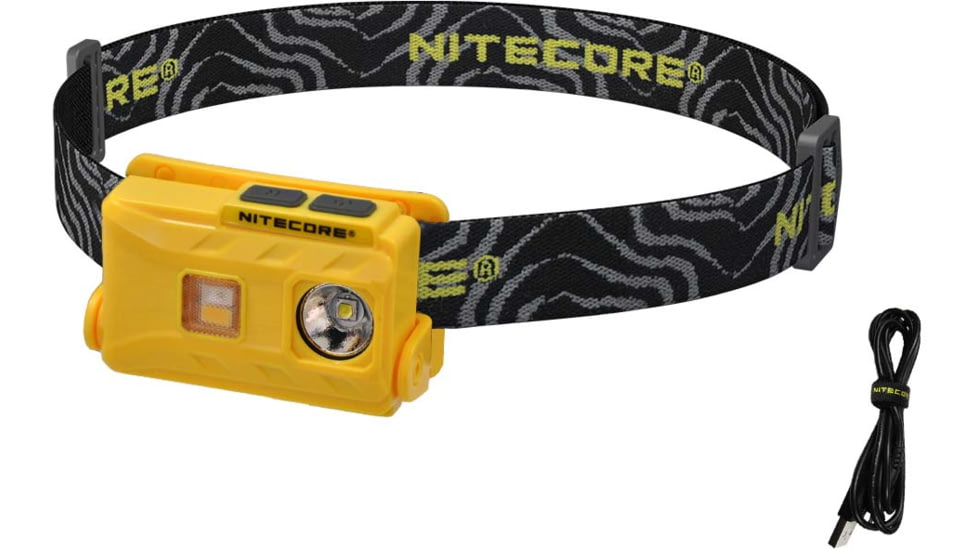 Nitecore NU25 360 Lumen Rechargeable Headlamp with White, Red, High CRI Triple Output, Yellow, 6952506404315