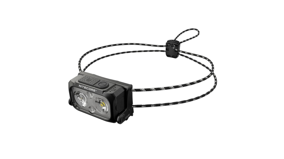 Nitecore NU25 UL Ultralight Rechargeable Headlamp, 400 Lumens, USB-C, Paracord, Black, FL-NITE-NU25-400UL-BK