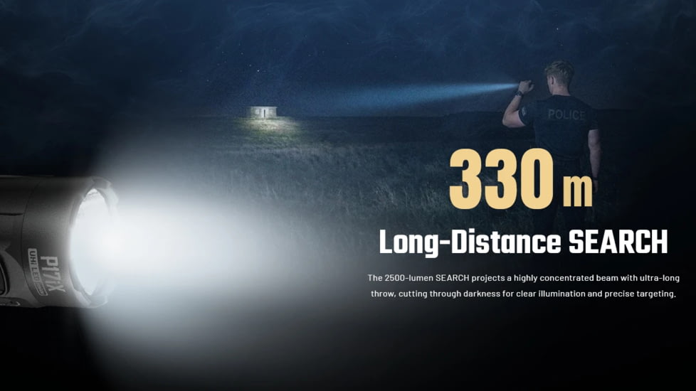 Nitecore P17iX Compact 5000 Lumen 21700 I-Series Rechargeable Li-Ion LED Tactical Flashlight w/ Customizable Controls