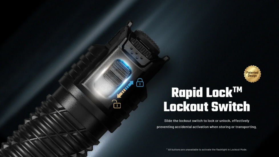 Nitecore P17iX Compact 5000 Lumen 21700 I-Series Rechargeable Li-Ion LED Tactical Flashlight w/ Customizable Controls