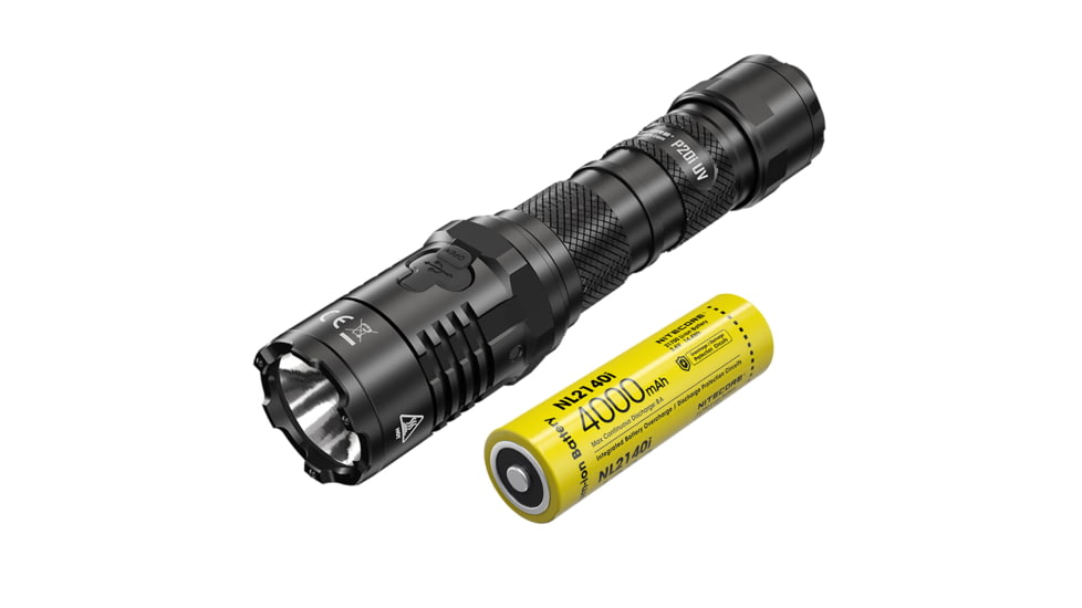 Nitecore P20i UV 1800 Lumen Rechargeable Flashlight with UV Light, Black, 6952506406616
