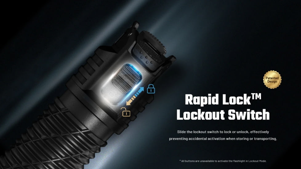 Nitecore P27iX 5000 Lumen 21700 Li-Ion Rechargeable LED Customizable Tactical Flashlight w/ Multi-Beam Modes