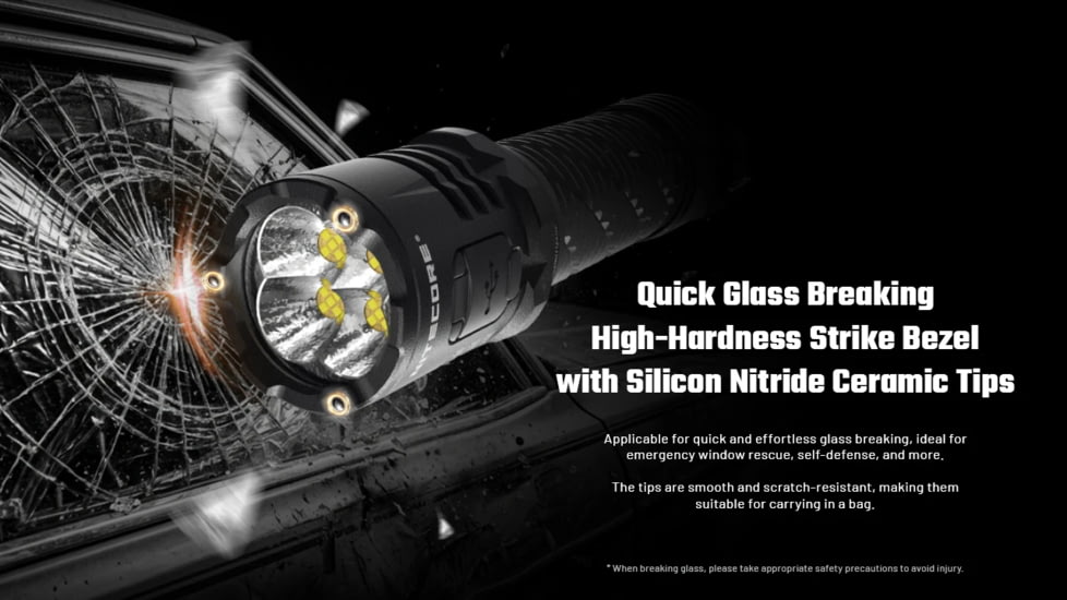 Nitecore P27iX 5000 Lumen 21700 Li-Ion Rechargeable LED Customizable Tactical Flashlight w/ Multi-Beam Modes