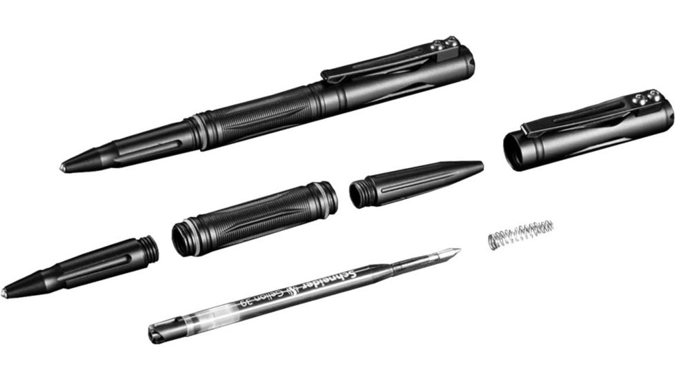 Nitecore Tactical Pen, Tungsten Bezel, Aluminum Alloy, Black, NTP21