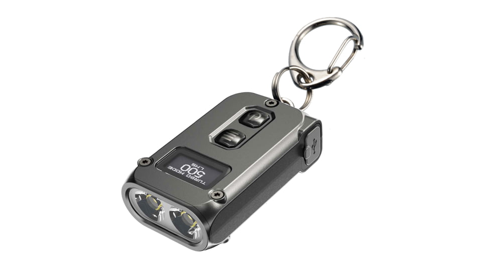Nitecore TINI 2 500 Lumen Rechargeable Keychain Flashlight, Gray, 6952506406371