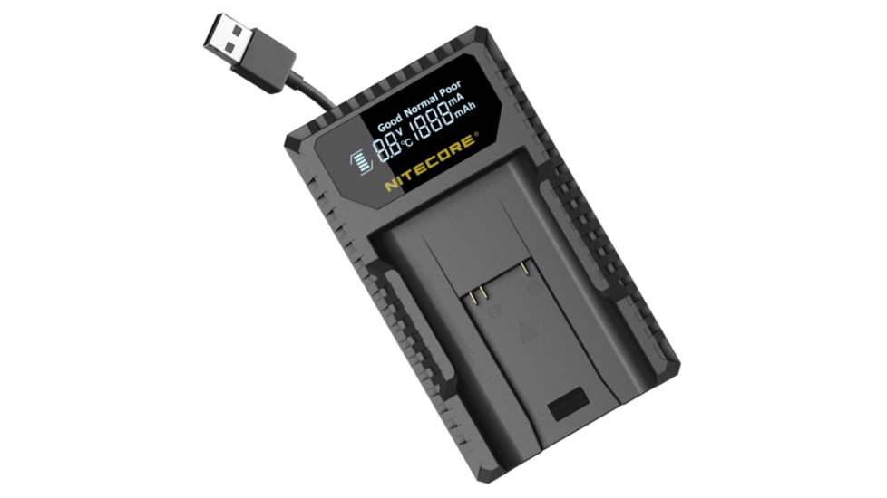 Nitecore ULM9 Leica Camera Battery Charger for BLI-312 Batteries, Black, 6952506491803