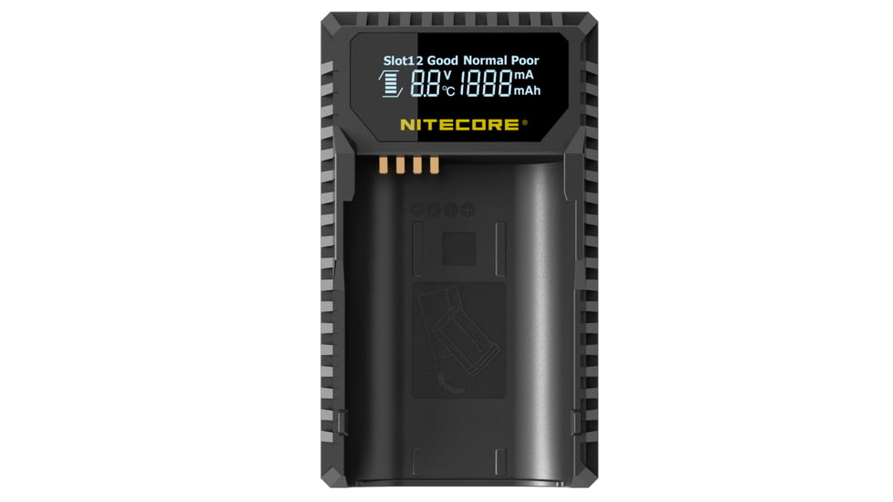 Nitecore ULSL Leica Digital USB Battery Charger for BP-SCL4 Camera Batteries, Black, 6952506491834