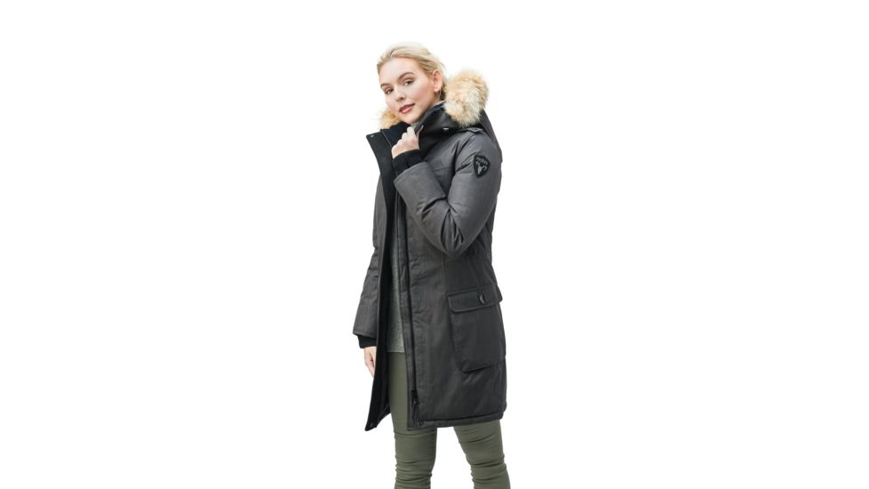Nobis Abby-Se Parka- Womens, Ch Steel Grey, Extra Small, ABBY-SE-ChSteelGrey-XS