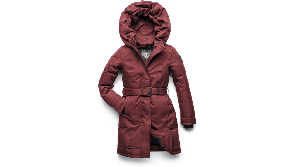 Nobis Astrid Parka - Womens, Crosshatch Red Rum, Extra Small, ASTRID-CH RED RUM-XS
