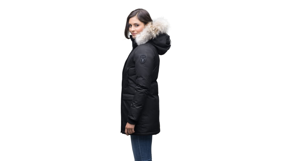 Nobis Carla Parkas - Womens, CH Black, Large, CARLA-NF-ChBlack-L