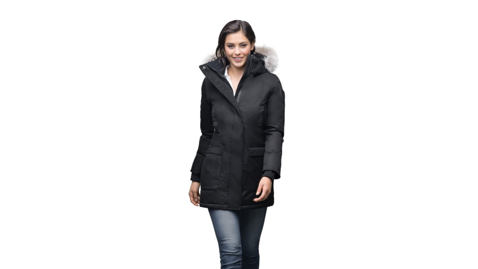 Nobis Carla Parkas - Womens, CH Black, Large, CARLA-NF-ChBlack-L
