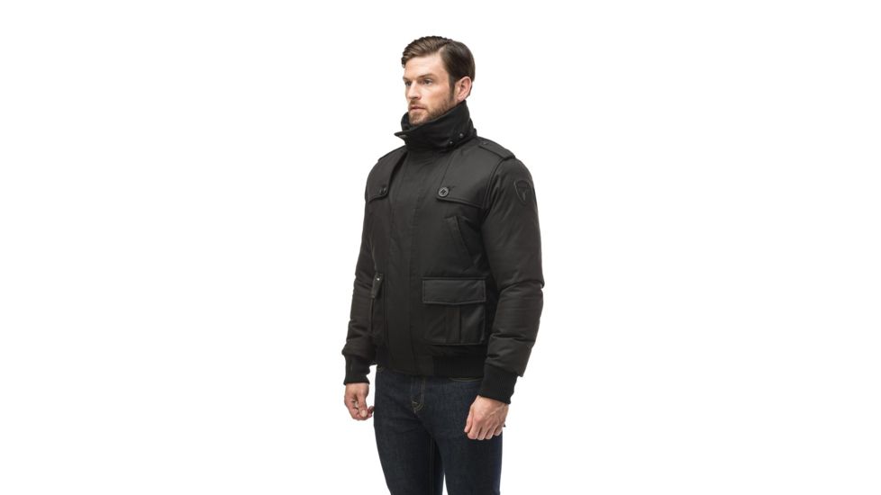 Nobis Cartel Bomber Jacket - Mens -Crosshatch Black-X-Large