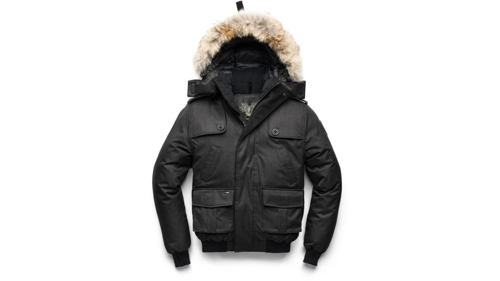 Nobis Cartel Bomber Jacket - Mens -Crosshatch Black-X-Large