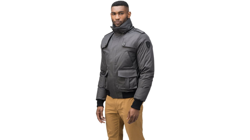 Nobis Cartel Bomber Jacket - Mens, Steel Grey, Large, CARTEL-Grey-L