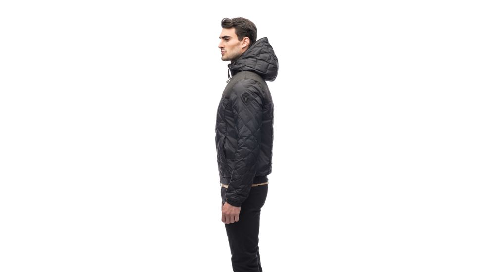 Nobis Elroy Quilted Hooded Jacket - Mens -Black/Heathered Black-X-Small